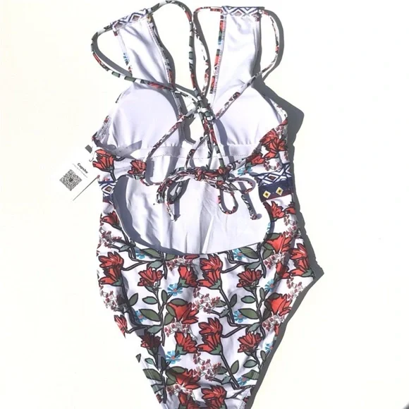Cupshe Floral Print Swimsuit - Picture 6 of 8